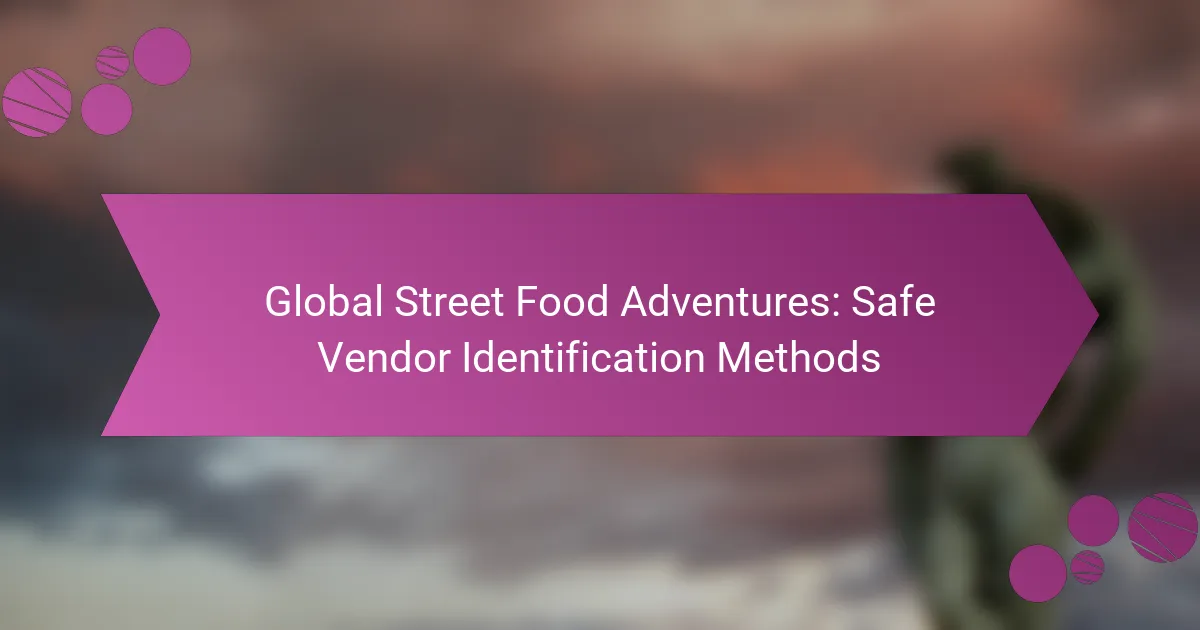 Global Street Food Adventures: Safe Vendor Identification Methods